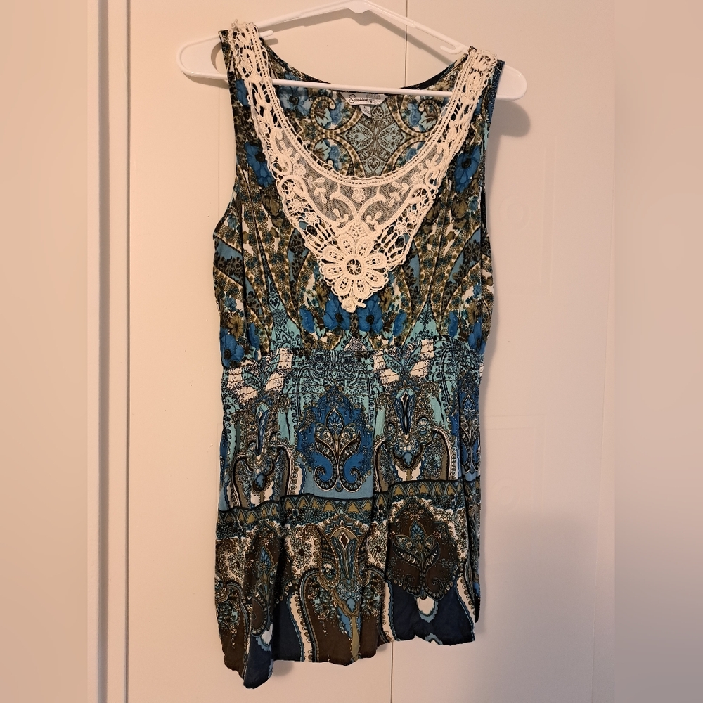 Multi-color Boho Tank Top